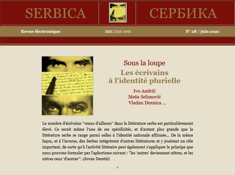 Le nouveau num&eacute;ro du magazine Serbica
