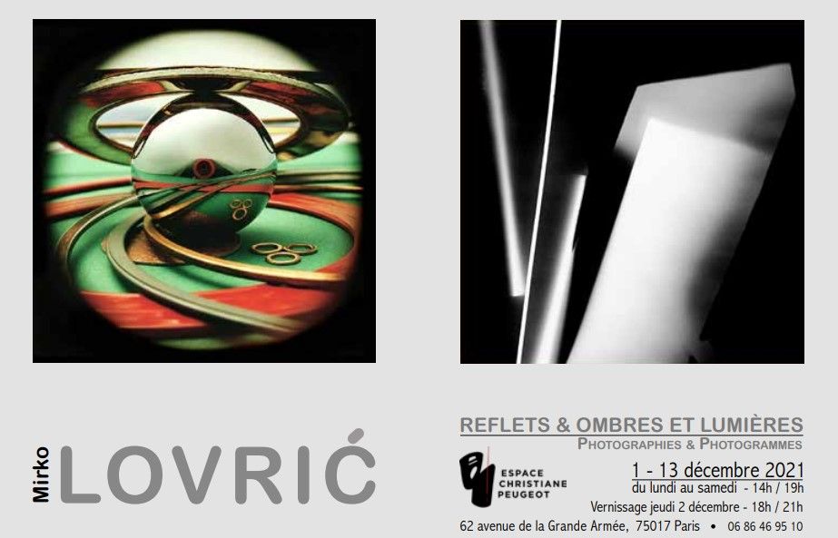 Exposition &laquo; REFLETS & OMBRES ET LUMI&Egrave;RES &raquo; de Mirko Lovrić &agrave; l&rsquo;Espace Christiane Peugeot