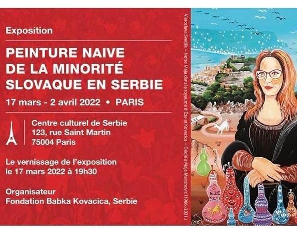 Exposition &laquo; Peinture na&iuml;ve de la minorit&eacute; slovaque de Serbie &raquo; du 17 mars au 2 avril 2022